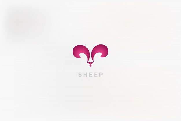 Ovelhas de silhueta para design de logotipo