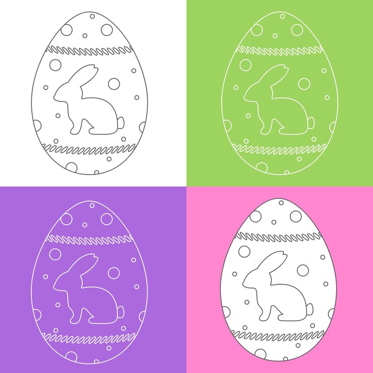 Vetor ovo de páscoa doodle ovos de esboço para feriados de logotipos de cartões feliz páscoa mão desenhada isolada no fundo branco conjunto vetorial de ovos de páscoa em estilo doodle ilustração desenhada à mão