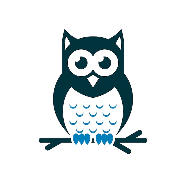 Owl logo imagens de stock