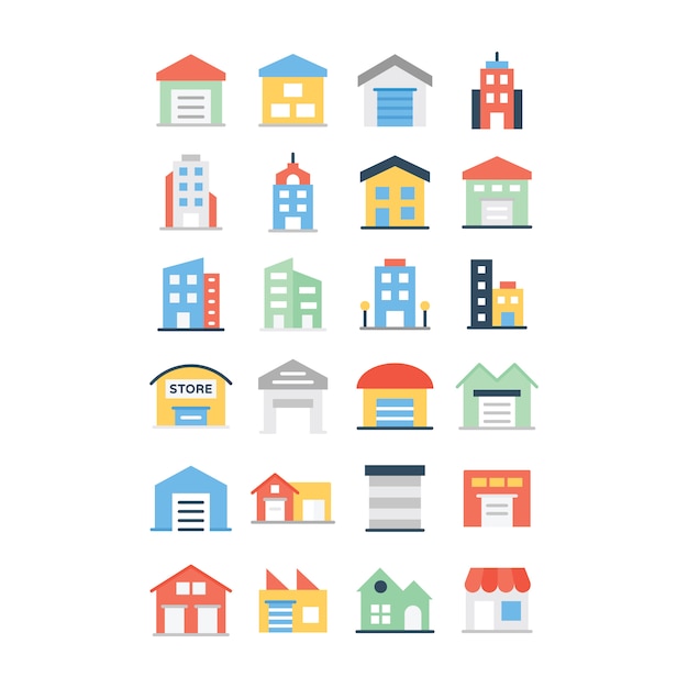 Pacote de ícones imobiliários
