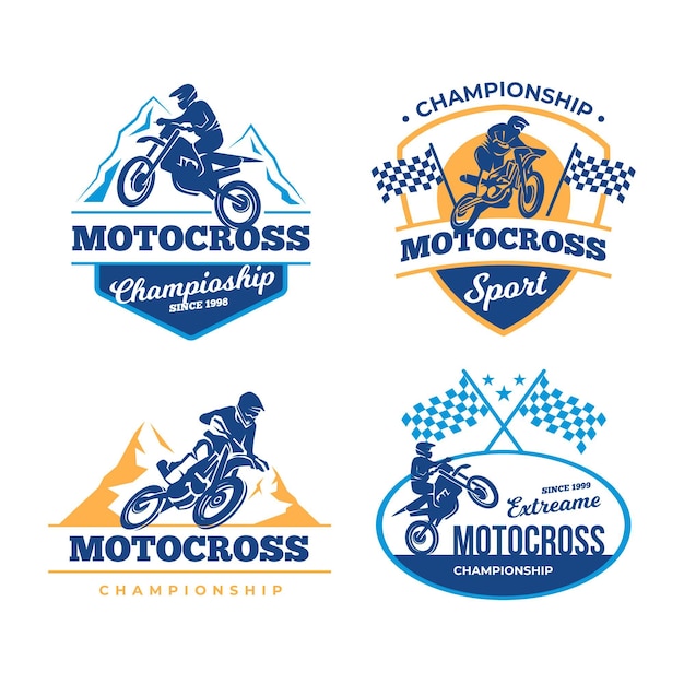 Pacote de logotipo de motocross
