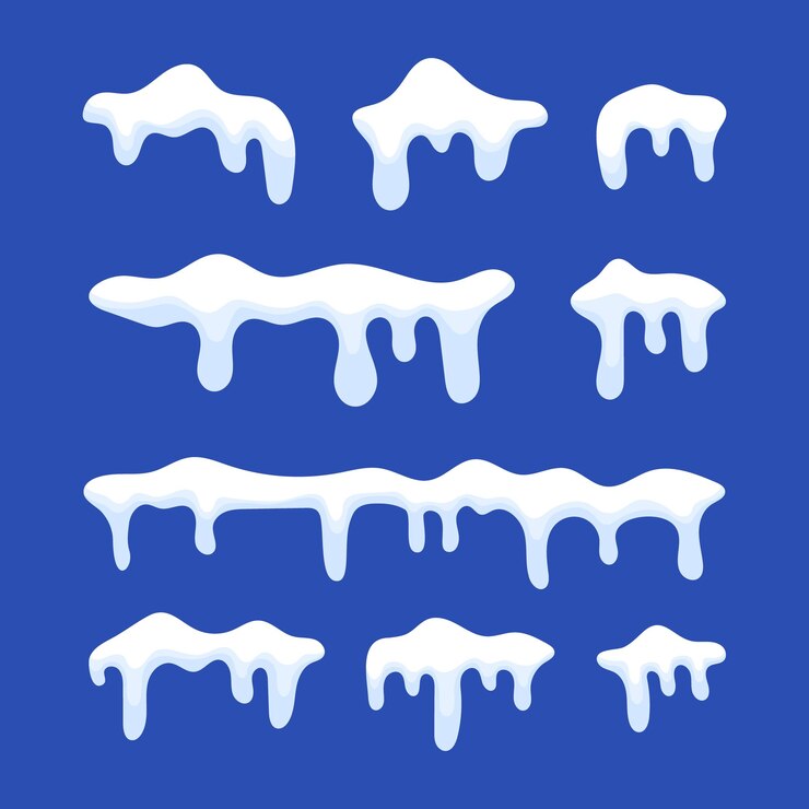 Vetor pacote de recolha de capas de neve