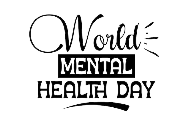 pacote svg do dia mundial da saúde mental