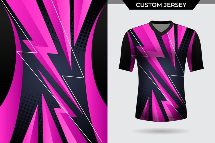Vetor padrão abstrato com gradação para esporte de camisa de camiseta