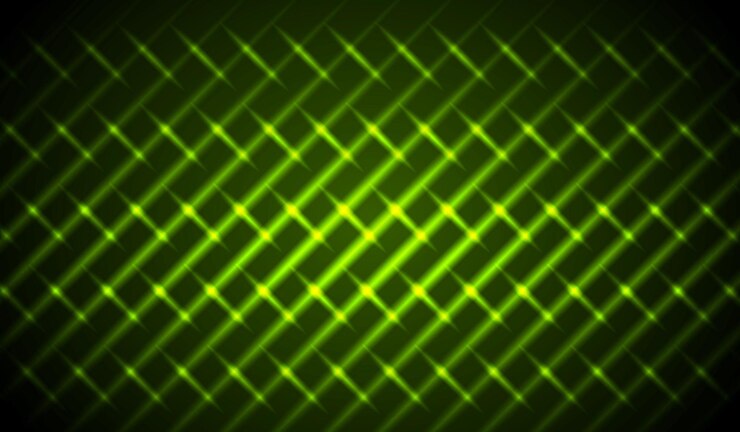 Vetor padrão abstrato de listras neon verdes brilhantes