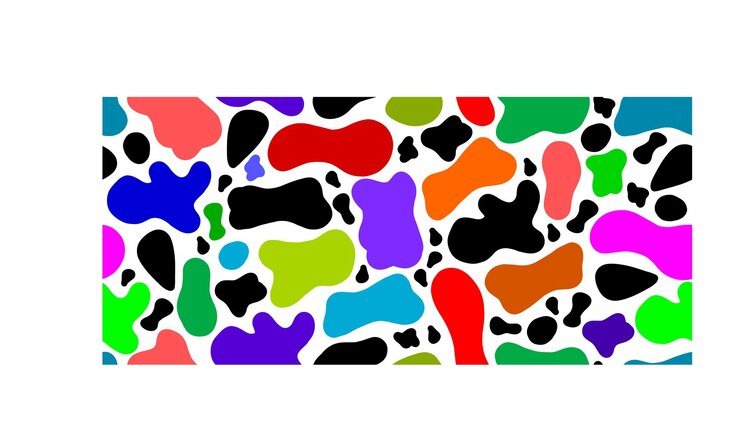 Vetor padrão abstrato sem costura colorido em fundo branco design de moda
