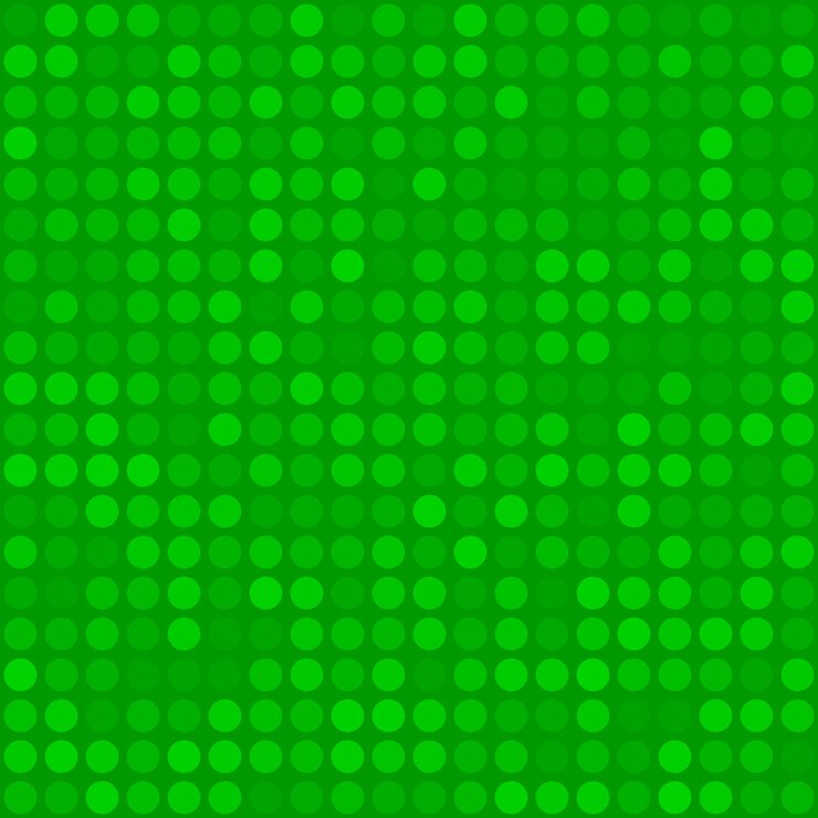 Vetor padrão abstrato sem costura de pequenos círculos ou pixels em cores verdes