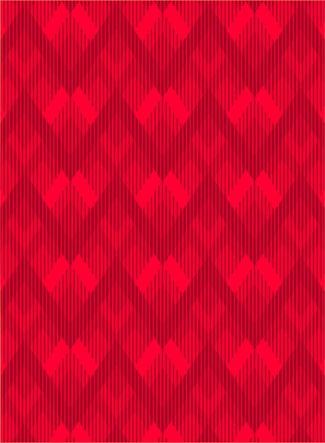 Vetor padrão abstrato vermelho listrado