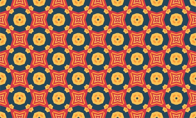 padrão contemporâneo de Batik sem costura