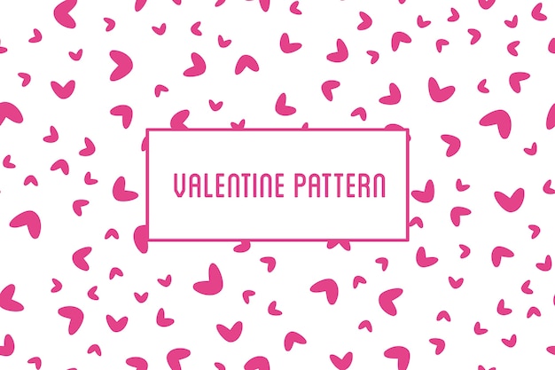 Vetor padrão coração sem costura. st valentine projeto de corações mão desenhada arte ícones.