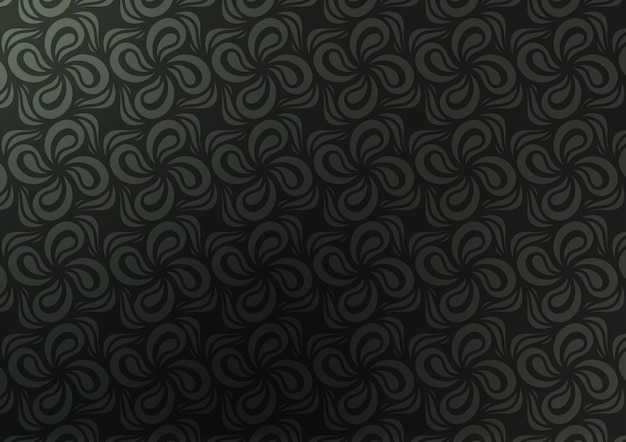 Padrão de arte flor fundo gráfico escuro