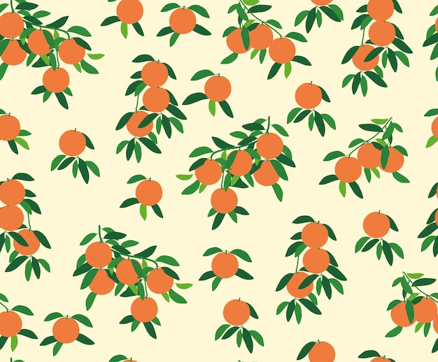 Padrão de árvore laranja