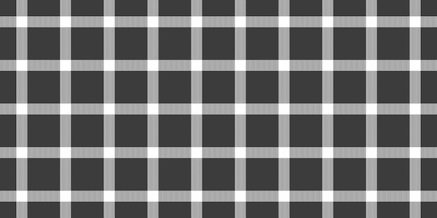 Padrão de calor sem costura fundo tecido de textura vetorial étnica Tone tecido tartan check plaid em cores cinza e branca