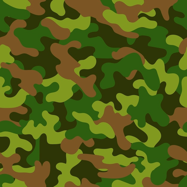 Padrão de camuflagem militar sem emenda do vetor. fundo abstrato do vetor sem costura