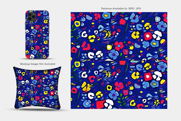 Vetor padrão de capa de vetor imprimível papel de telefone têxtil e textura de ilustração de papel de parede
