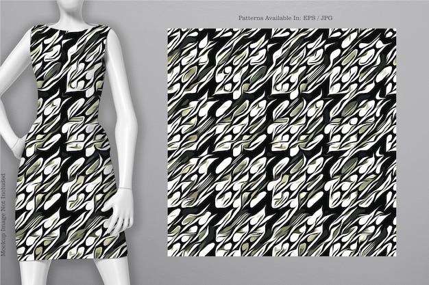 Padrão de capa de vetor imprimível vestido tshirt telefone notebook papel textura têxtil e papel de parede