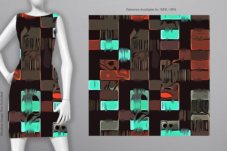 Vetor padrão de capa de vetor imprimível vestido tshirt telefone notebook papel textura têxtil e papel de parede