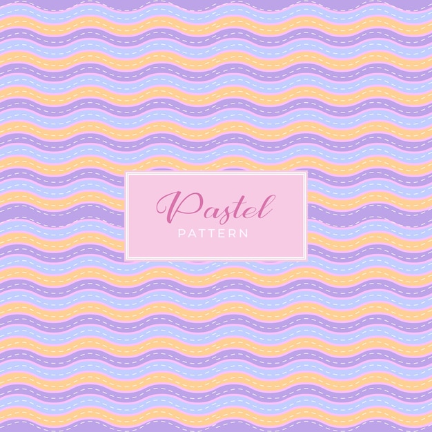 Padrão de cor pastel com decoração