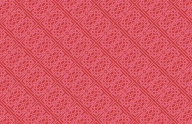 Vetor padrão de desenho geométrico vermelho