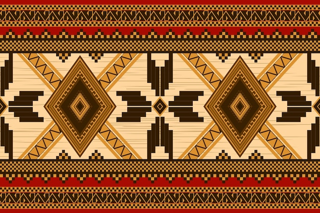 Padrão de design geométrico tribal tradicional para papel de parede de fundo e padrão de tecido