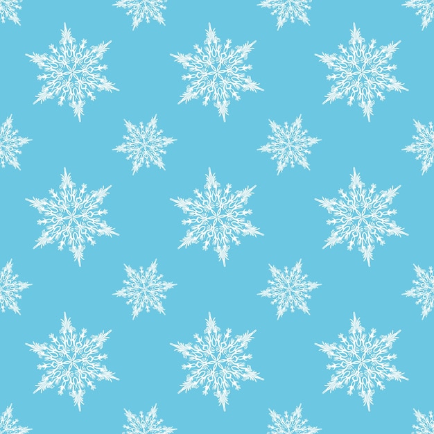 Padrão de flocos de neve para fundo de inverno. ilustração de estilo retro e criativo