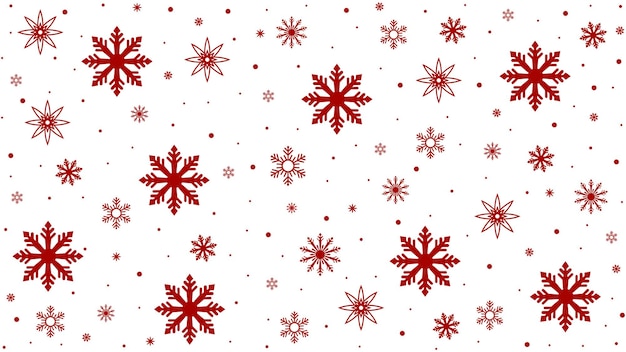 Padrão de flocos de neve vermelho
