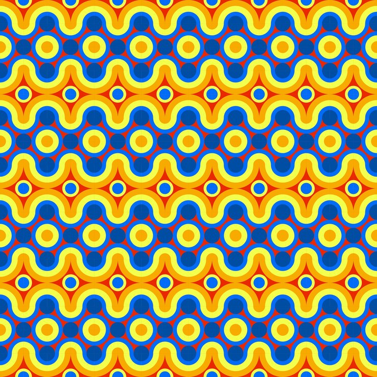 Vetor padrão de formas geométricas coloridas