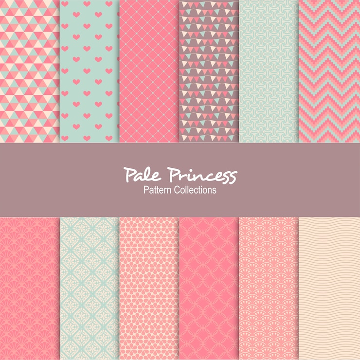 Padrão de fundo pálido princesa
