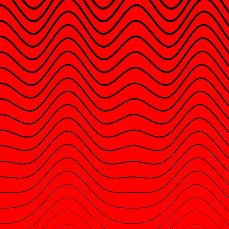 Vetor padrão de fundo vetorial de ondas e triângulos com composição rítmica dinâmica