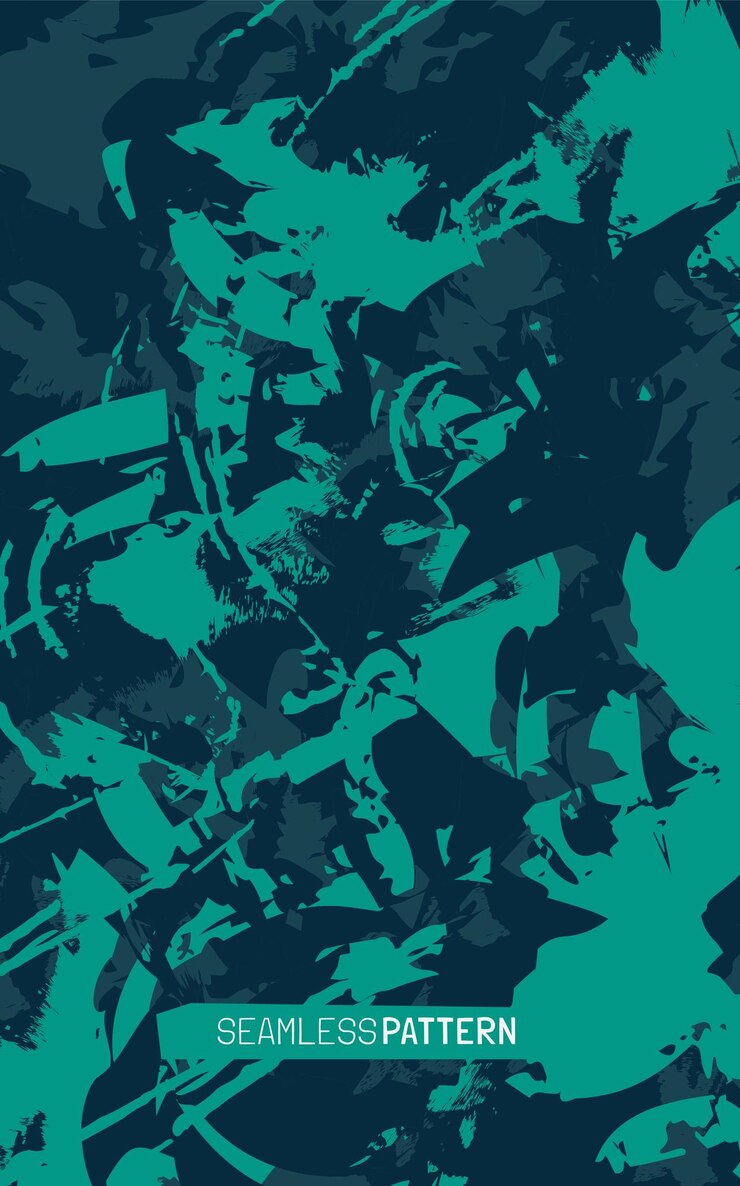 Vetor padrão de grunge sem costura com textura abstrata. vetor premium