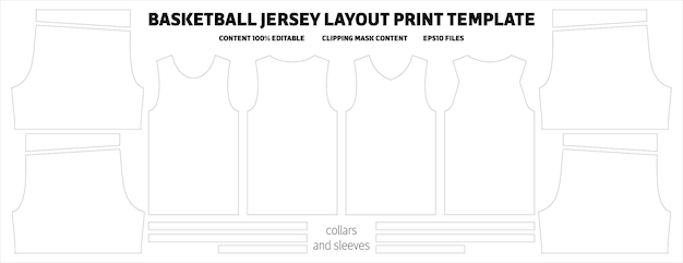 Vetor padrão de impressão de layout de uniforme de basquete