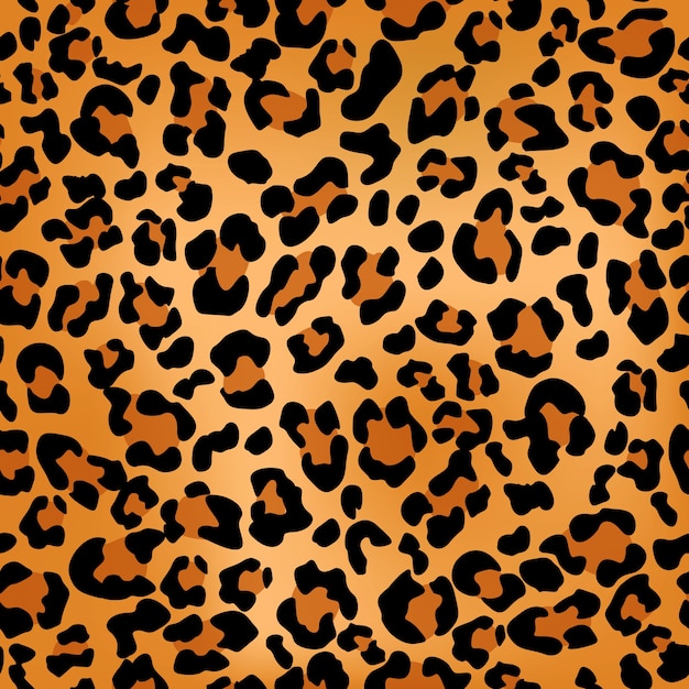 Vetor padrão de impressão de leopardo