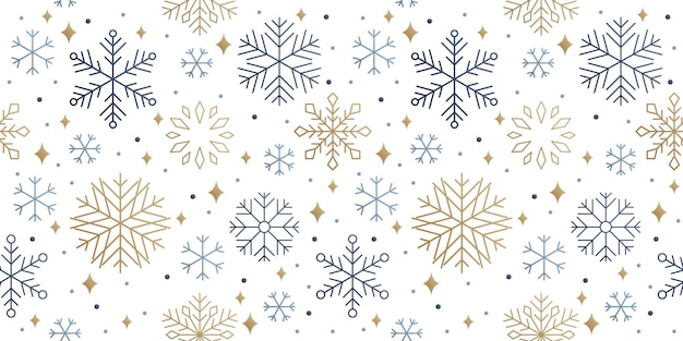 Padrão de inverno de fundo de flocos de neve