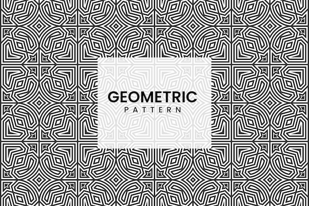 Padrão de linhas geométricas sem costura árabe