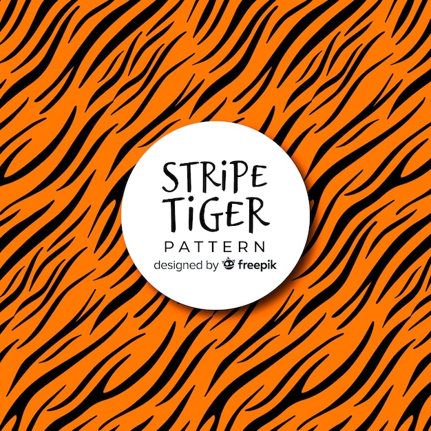 Vetor padrão de listras de tigre