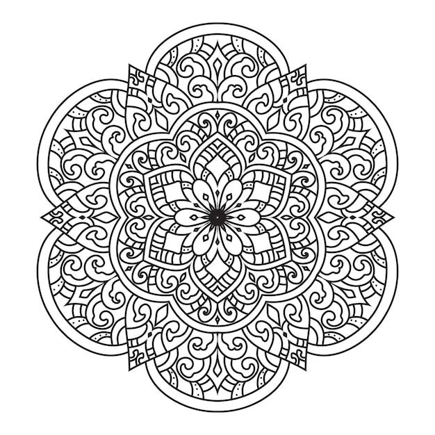 Padrão de mandala abstrata