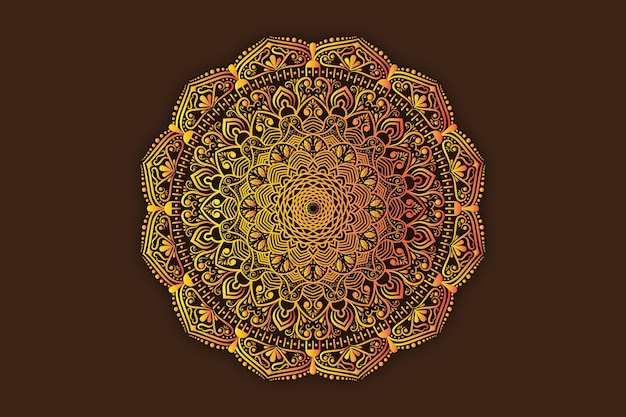 Padrão de mandala elegante árabe étnico definir design de plano de fundo