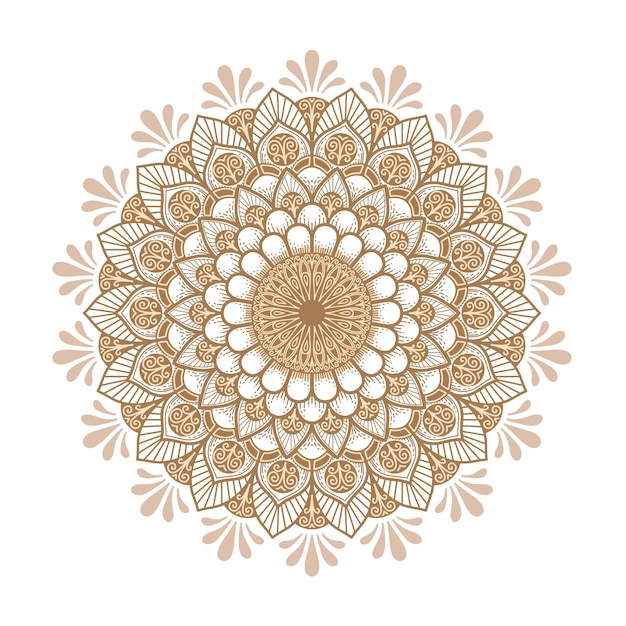 Padrão de mandala.reio de flores.