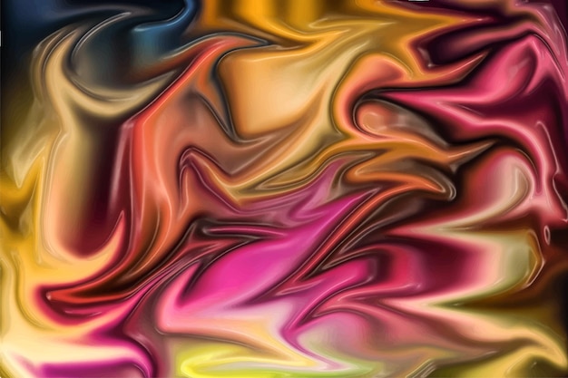 Vetor padrão de marmoreado gradiente abstrato de fundo onda colorido
