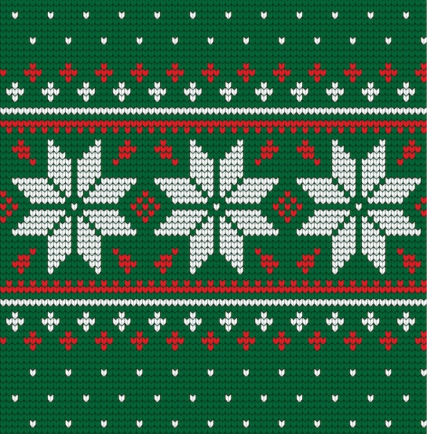 Padrão de Natal e Ano Novo de malha