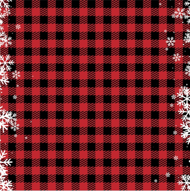 Padrão de Natal e ano novo em Buffalo Plaid. Fundo festivo para design e impressão esp10