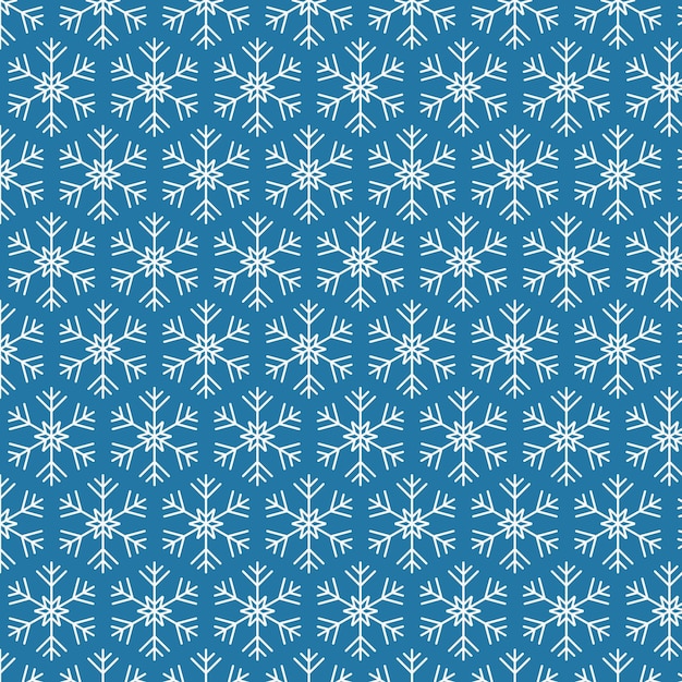 Vetor padrão de natal, padrão de inverno com padrão sem costura de flocos de neve para impressão e tecido