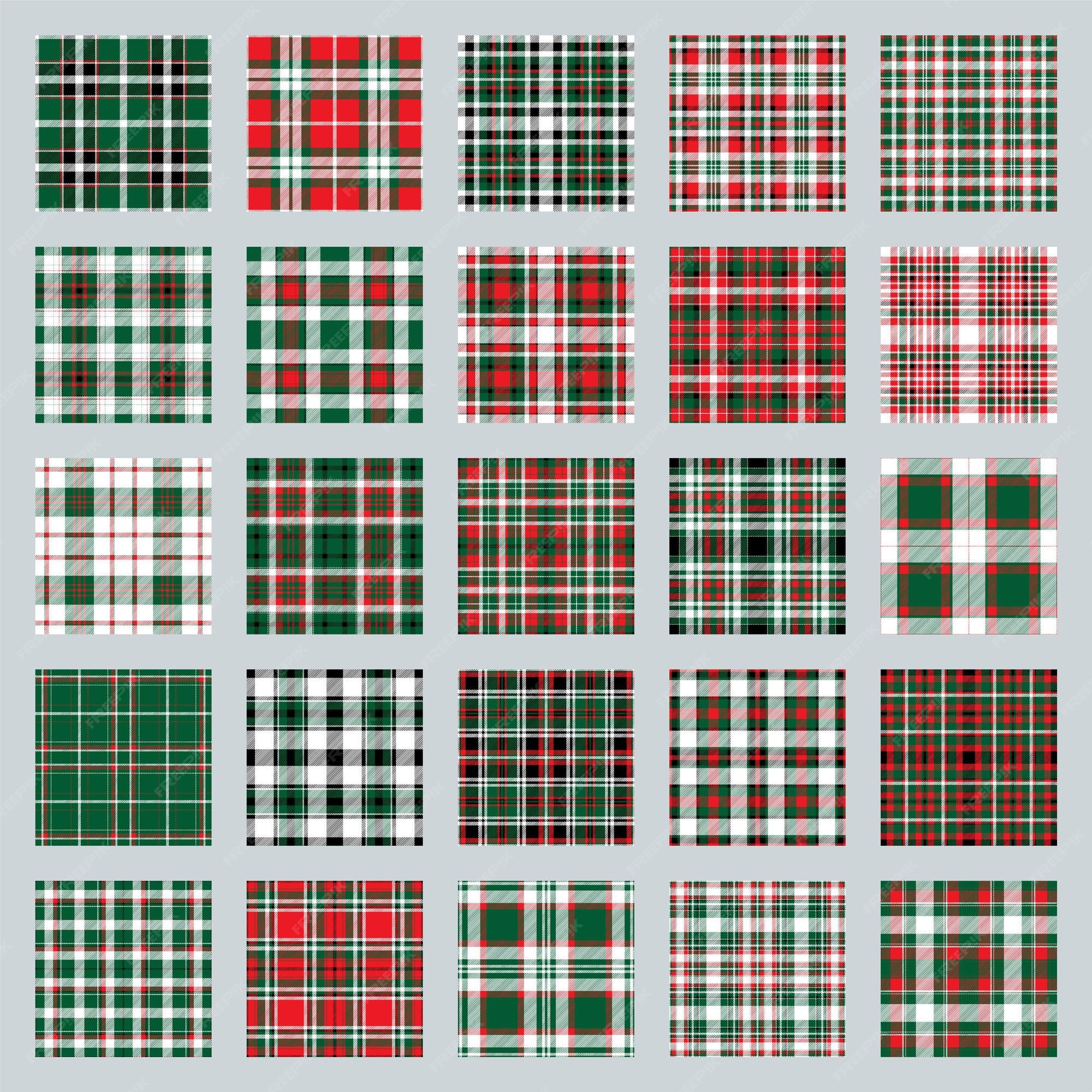 Papel de Parede ilustração xadrez de tecido escocês verde. design de estilo  plano de tartan têxtil. material de qualidade com textura infinita de cores  vermelho, branco e esmeralda. fundo argyle