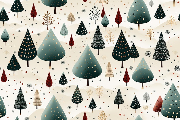 Padrão de natal textura de natal fundo de natal superfície gráfica aquarela arte vetorial