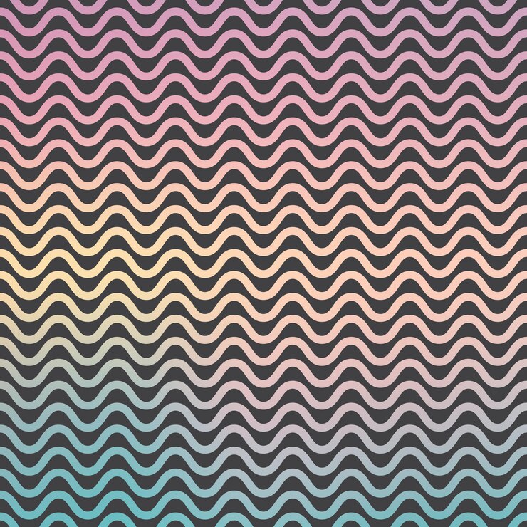 Padrão de ondas gradiente, fundo geométrico abstrato. Ilustração de estilo elegante e luxuoso