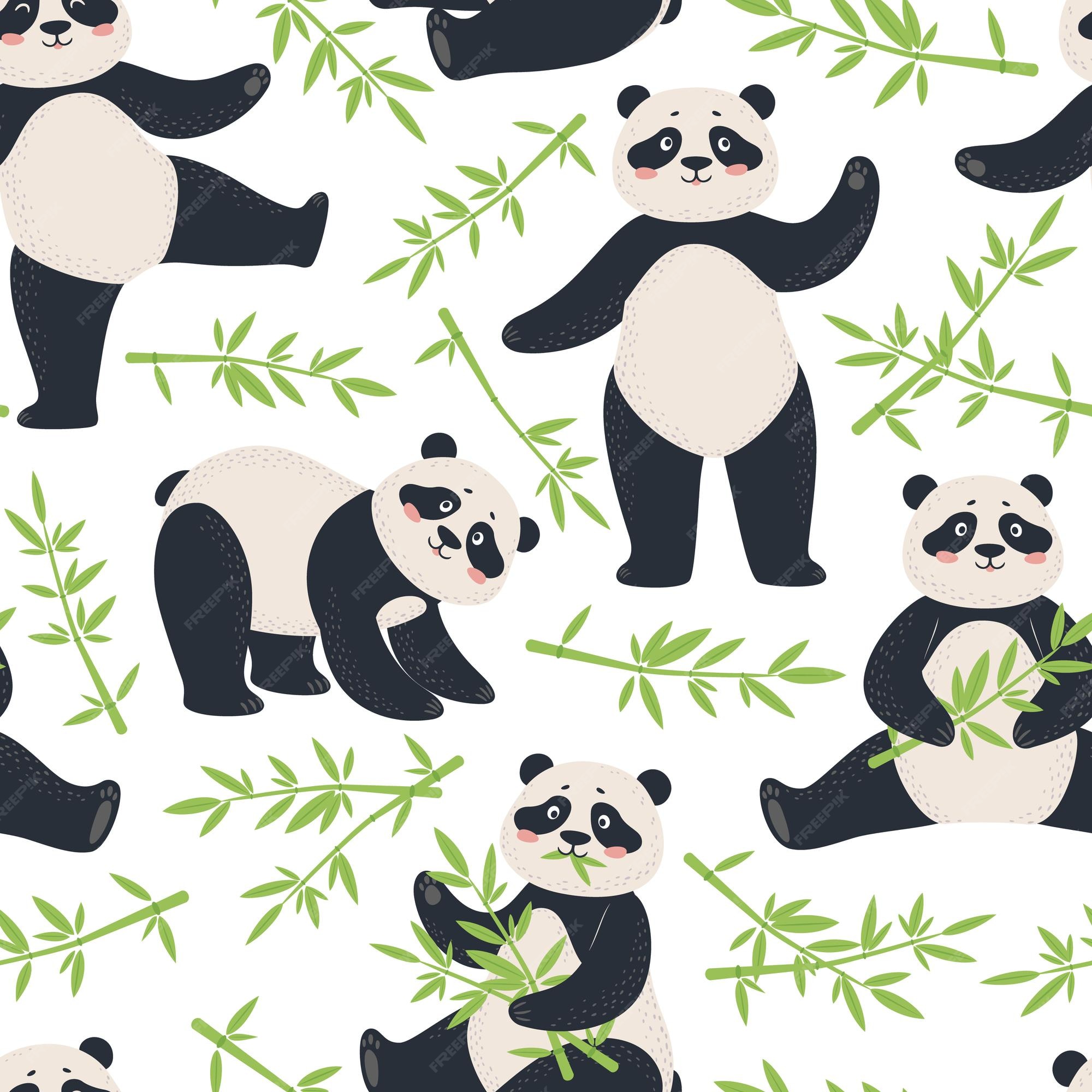 Vetores de Ilustração De Desenho Animado De Um Panda e mais imagens de  Animal - Animal, Animal selvagem, Bambu - iStock