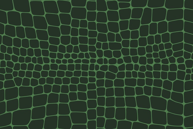 Padrão de pele de crocodilo verde sem costura com desenho de escala