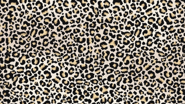 Vetor padrão de pele de leopardo desenho abstrato de vida selvagem impressão vetorial para tecidos e roupas