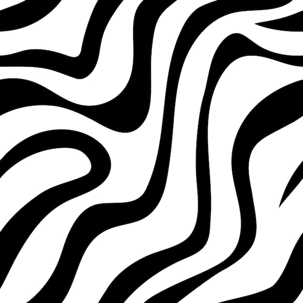 Padrão de pele de zebra preto e branco sem costura estampa de zebra selvagem elegante fundo de impressão animal para banner de publicidade de design têxtil de tecido