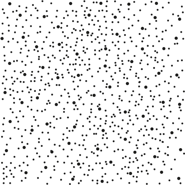 Padrão de pontos pretos em um fundo branco para a criação de texturas e planos de fundo